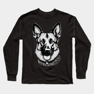 Portrait of a German Shepherd Long Sleeve T-Shirt